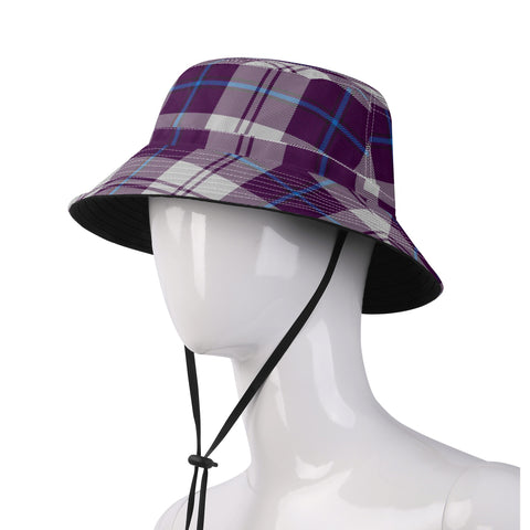 Clan Cunningham Purple Dress Tartan Bucket Hat - Free p&p