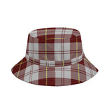 Clan Cunningham Burgundy Dress Tartan Bucket Hat - Free p&p