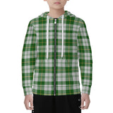 Children Clan Cunningham Dress Green Tartan Zip Hoodie - Free p&p