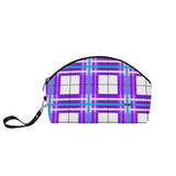 Gigha Sky Tartan Curved Cosmetic Bag - Free p&p Worldwide