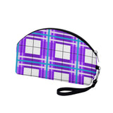 Gigha Sky Tartan Curved Cosmetic Bag - Free p&p Worldwide