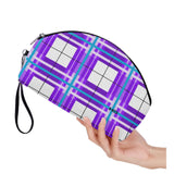 Gigha Sky Tartan Curved Cosmetic Bag - Free p&p Worldwide