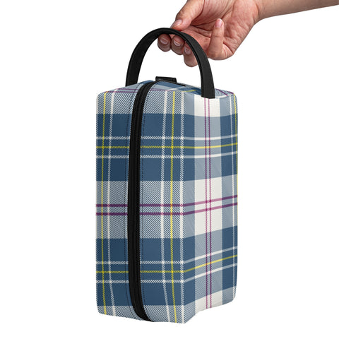 MacPherson Blue/Grey Tartan Dance Shoe Bags - Free p&p Worldwide