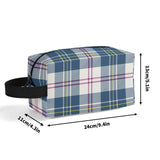 MacPherson Blue/Grey Tartan Dance Shoe Bags - Free p&p Worldwide