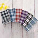 Tartan Hand Towels x 6 (45x66cm) - Free p&p Worldwide