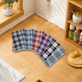 Tartan Hand Towels x 6 (45x66cm) - Free p&p Worldwide