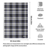 Tartan Hand Towels x 6 (45x66cm) - Free p&p Worldwide