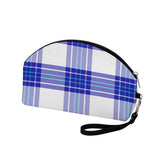 Cumbrae Mist Tartan Curved Cosmetic Bag - Free p&p Worldwide