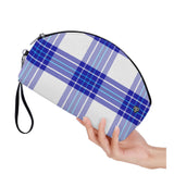 Cumbrae Mist Tartan Curved Cosmetic Bag - Free p&p Worldwide