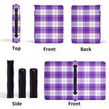 HIghland Tartan Leather Book Cover/Paperwork holder With Pocket no Strap