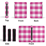 HIghland Tartan Leather Book Cover/Paperwork holder With Pocket no Strap