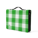 HIghland Tartan Leather Book Cover/Paperwork holder With Pocket no Strap