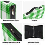 HIghland Tartan Leather Book Cover/Paperwork holder With Pocket no Strap