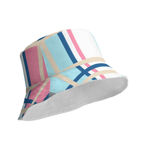 Pastel Belle Tartan Reversible bucket hat