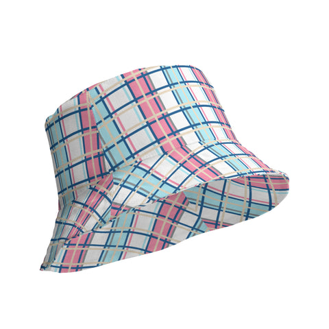 Pastel Belle Tartan Reversible bucket hat #3