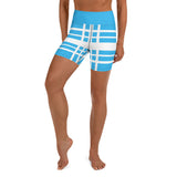 Yoga Shorts Ladies - Tartan Yoga Shorts - Free p&p Worldwide