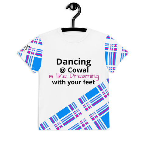 COWAL HIGHLAND DANCE KIDS CREW NECK T-SHIRT - FREE p&p Worldwide