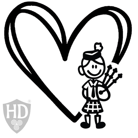 Heart Dancer - A4 SHEET - Girl Piper