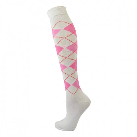 White & Pink  Practice Socks