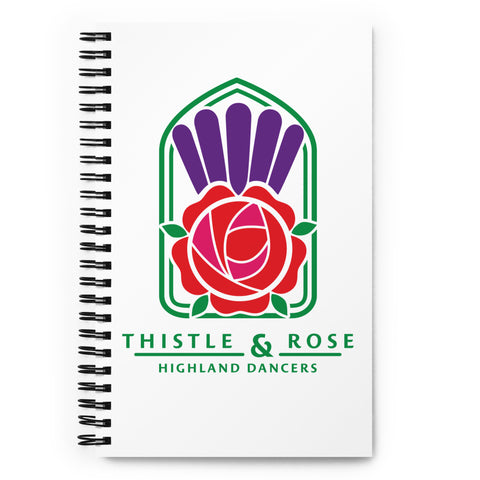 THISTLE & ROSE Spiral notebook