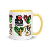 Irish Dancer Mug with different Color Inside - FREE p&p Worldwide