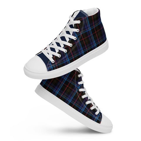 Kennedy Traditional Tartan Women’s high top canvas shoes