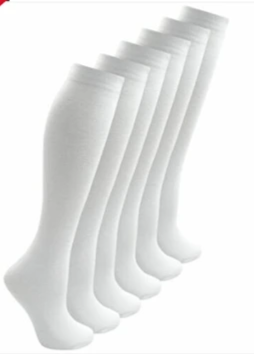 White Knee Length Socks - (Not HD Branded)