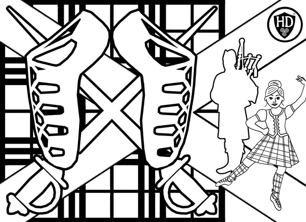 Highland Dancer Colour In Sheet - FREE ??? The Highland Dancer
