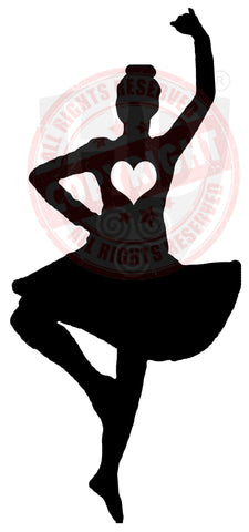 Girl Highland Dancer Decal #21 - A4 sheet