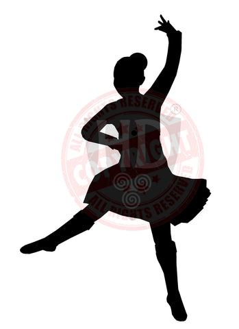 Dancer Jess Mccrae - Girl Decal - A4 sheet
