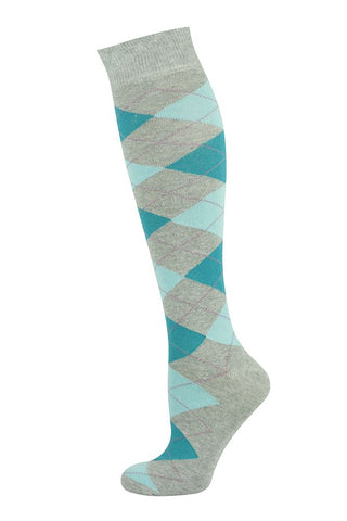 Grey & Aqua Practice Socks