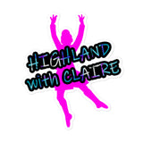 Highland with Claire stickers