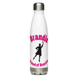 Brandie School of Dancing Stainless Steel Water Bottle