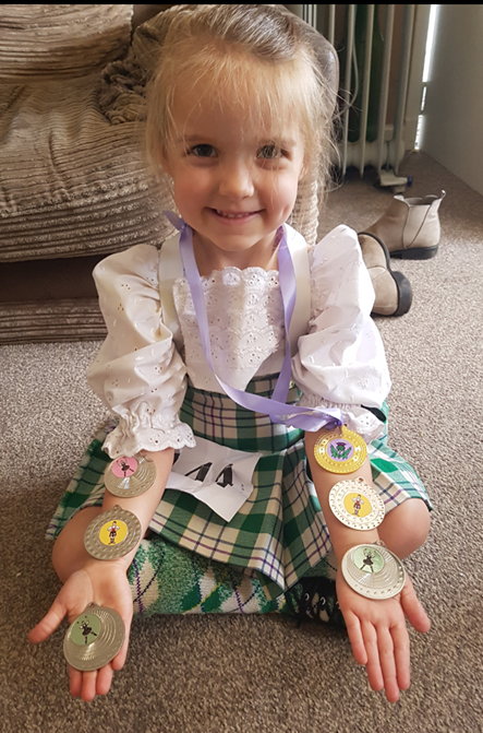 My first Blog from Lily Davies age 4 from Dunoon for The Highland Dancer