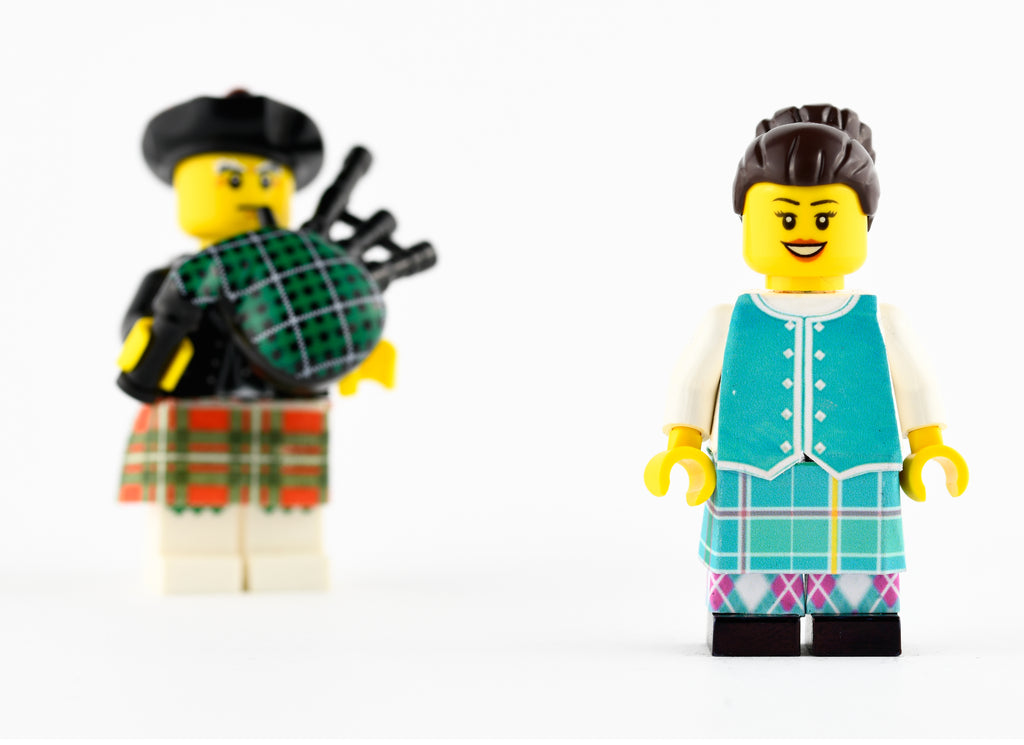 Highland Dancer Mini Lego figures 1st Photoshoot