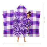 Kids Cosy Tartan Hooded Blanket  Free p&p Worldwide