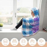 Kids Cosy Tartan Hooded Blanket  Free p&p Worldwide