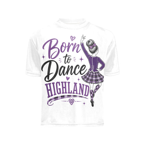Highland Dancer Youth Crew Neck T-Shirt - FREE p&p Worldwide