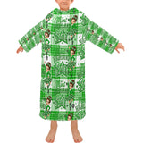 Highland Dancer Kids Blanket Robe with Sleeves - Free P&P Worldwide