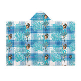 Kids Cosy Tartan Hooded Blanket  Free p&p Worldwide