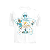 Big Girls' All Over Print Crew Neck T-Shirt(T40-2)