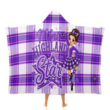 Kids Cosy Tartan Hooded Blanket  Free p&p Worldwide