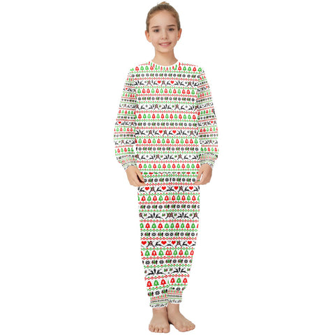 Girls' Tartan Long Pyjama Set - Free P&P Worldwide