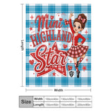 Highland Dancer Blanket - Free p&p Worldwide