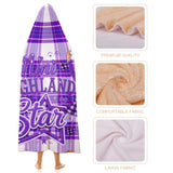Kids Cosy Tartan Hooded Blanket  Free p&p Worldwide