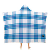 Kids Cosy Tartan Hooded Blanket (40" x 50") - Free p&p Worldwide