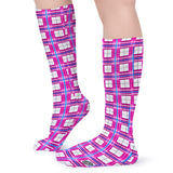 ✨ 'Islay Sky' Tartan Knee Length  Kids Socks (1 Pairs)✨