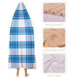 Kids Cosy Tartan Hooded Blanket (40" x 50") - Free p&p Worldwide
