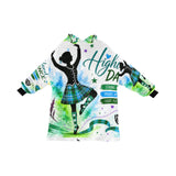 Highland Dancer Blanket Hoodie for Adult - Free p&p Worldwide