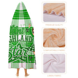 Kids Cosy Tartan Hooded Blanket  Free p&p Worldwide